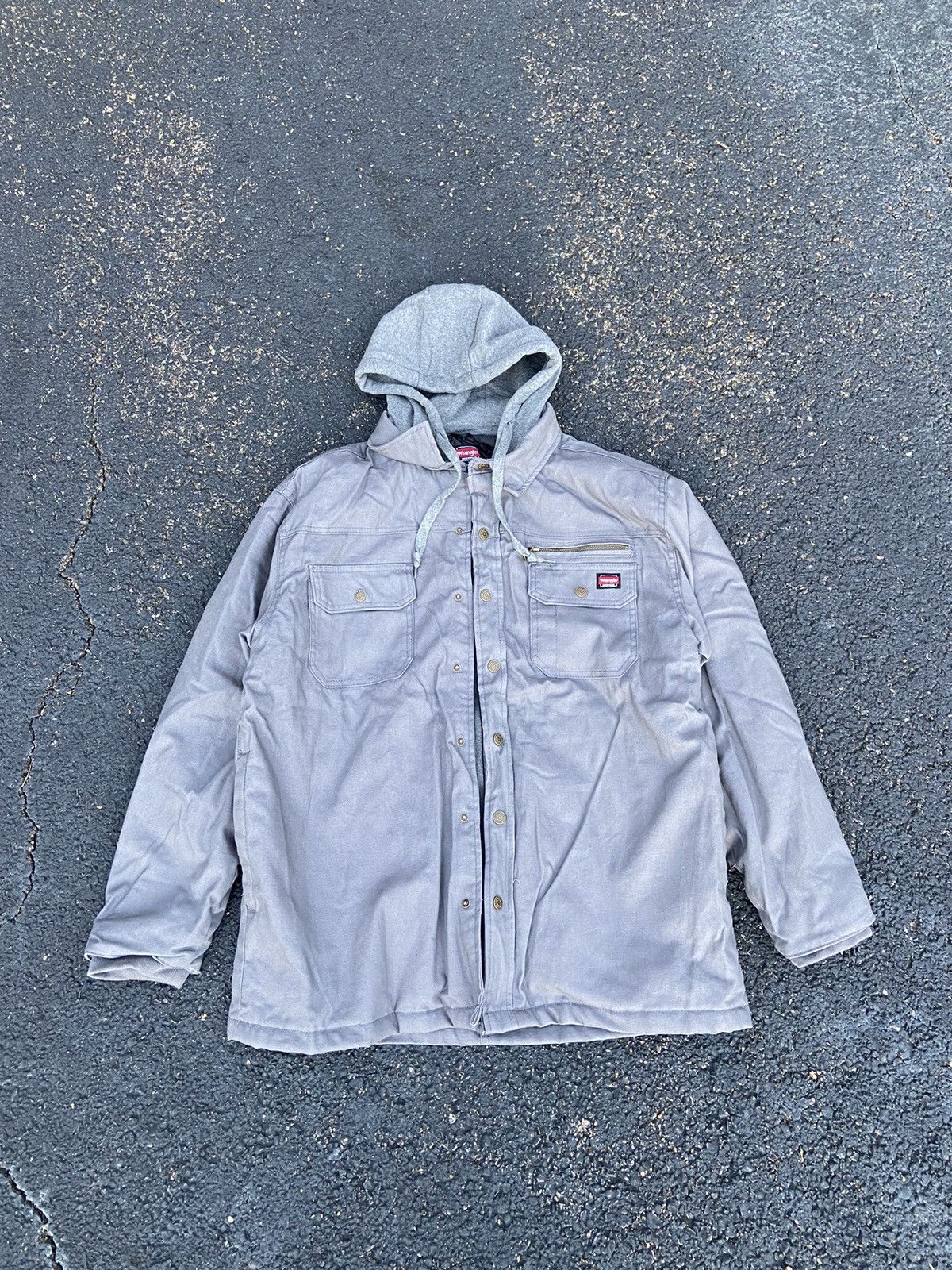 Vintage × Wrangler Crazy Vintage Y2K Carhartt Style Canvas Work Jacket Wrangler Size US L / EU 52-54 / 3 - 1 Thumbnail