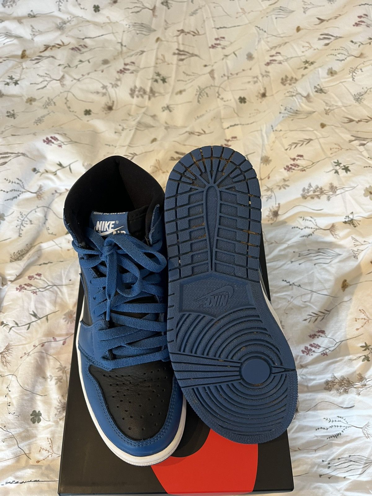 Nike Jordan 1 high marine blue🪼 Size US 8 / IT 38 - 7 Thumbnail