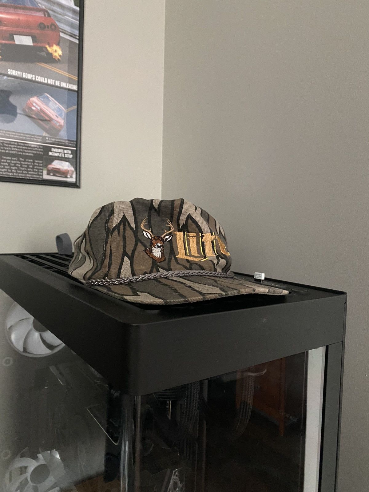 Vintage RARE Miller Lite Whitetail Camo Rope Hat Size ONE SIZE - 5 Thumbnail