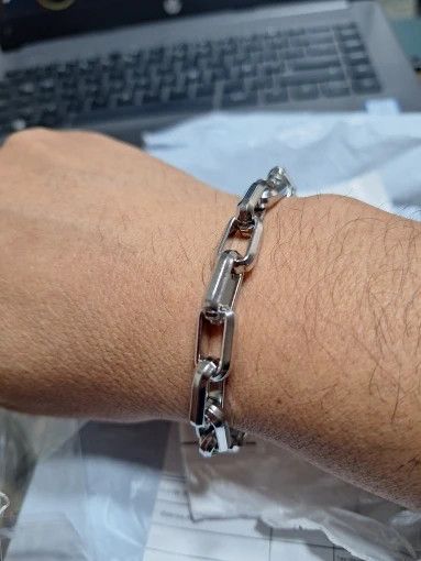 Other Chain Link Bracelet Stainless Steel Punk Gift For Him Size ONE SIZE - 5 Thumbnail