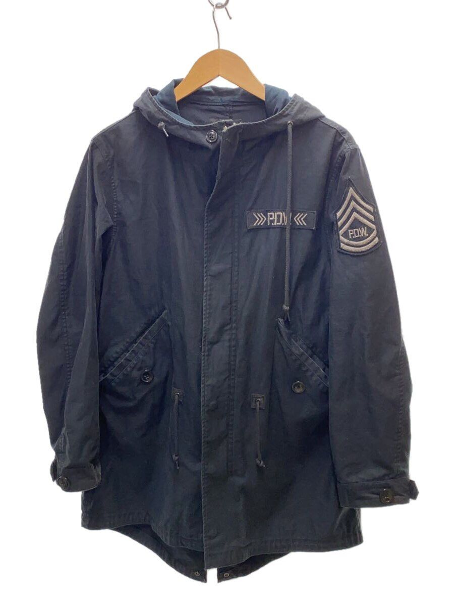 Avirex Plain Polyester Coat Black