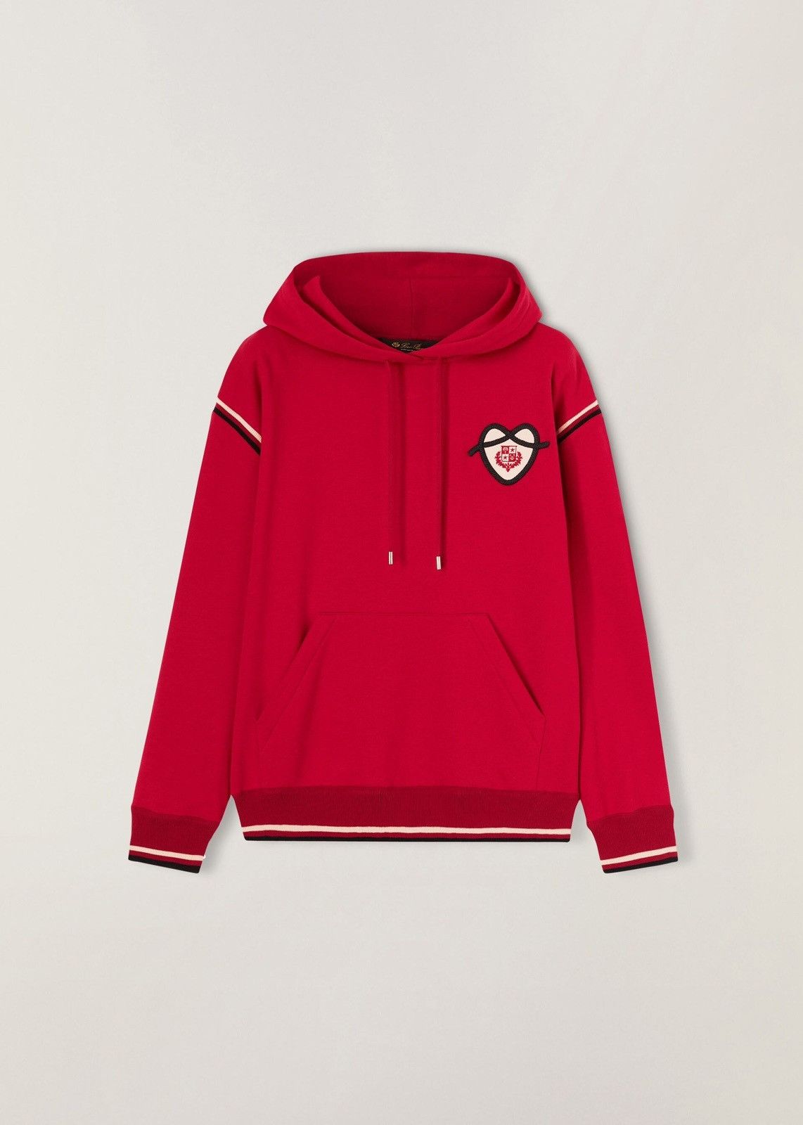 image of Loro Piana O1Loc1C0224 Hoodie In Red, Women's (Size Medium)