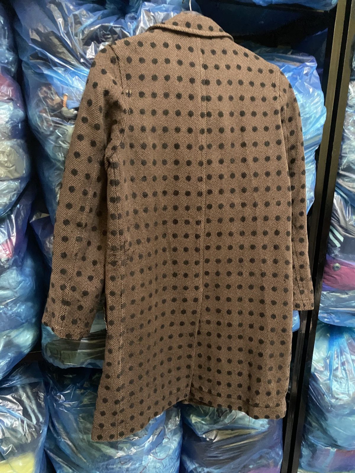 Comme des Garcons Robe de Chambre COMME des GARÇONS Polka Dot Long Coat Size S / US 4 / IT 40 - 16 Thumbnail