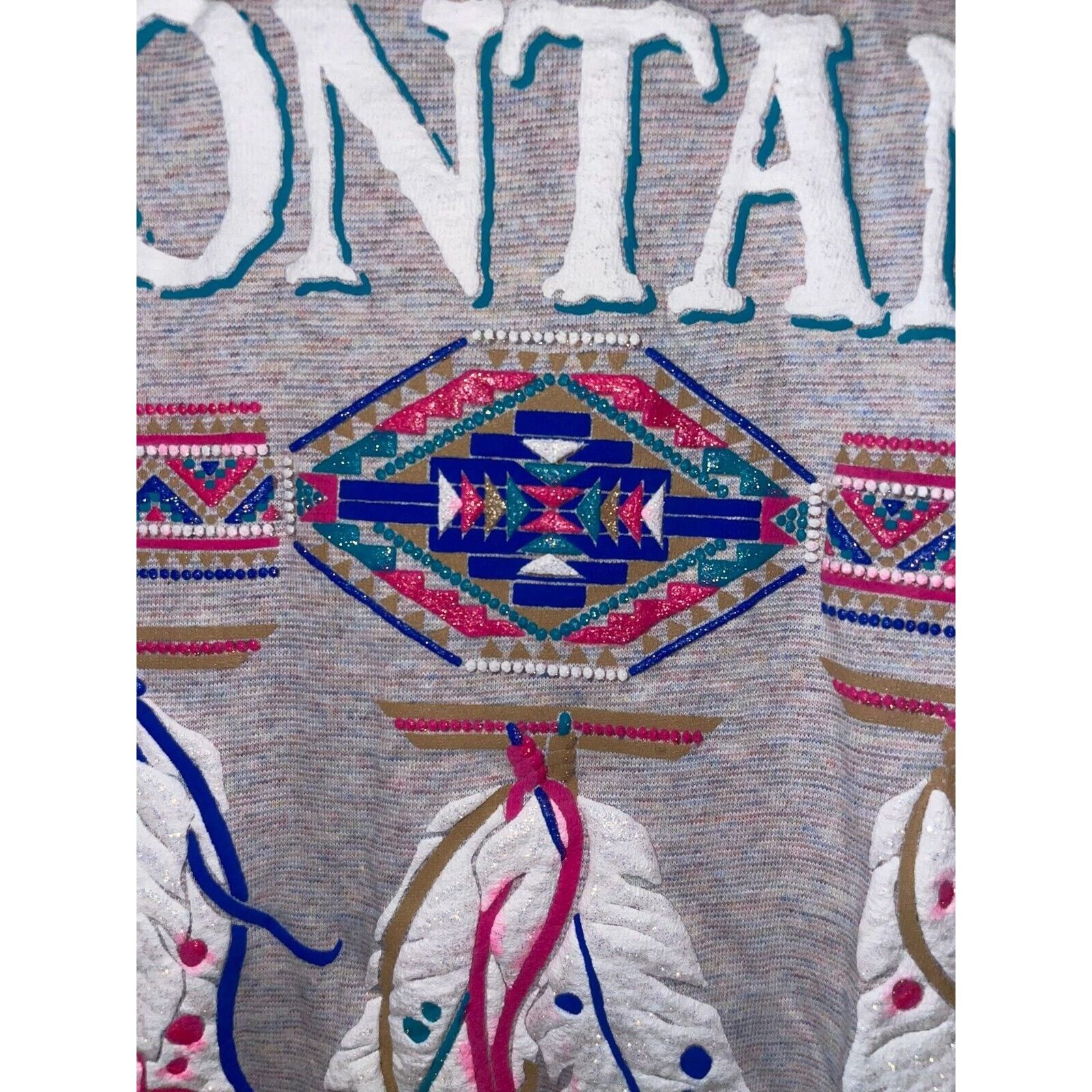 Vintage Vintage Montana Shirt Native American Feather Tee VTG 90s L Size US L / EU 52-54 / 3 - 4 Thumbnail