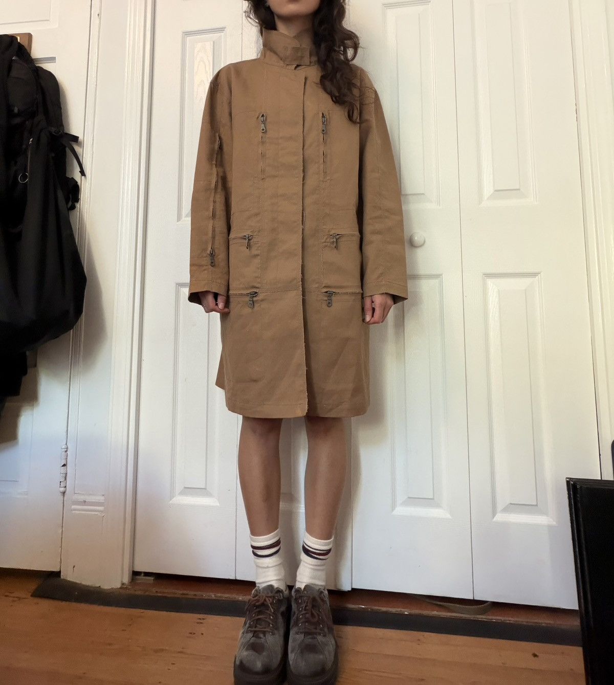 MFG 2000's 7 zipper canvas trench
