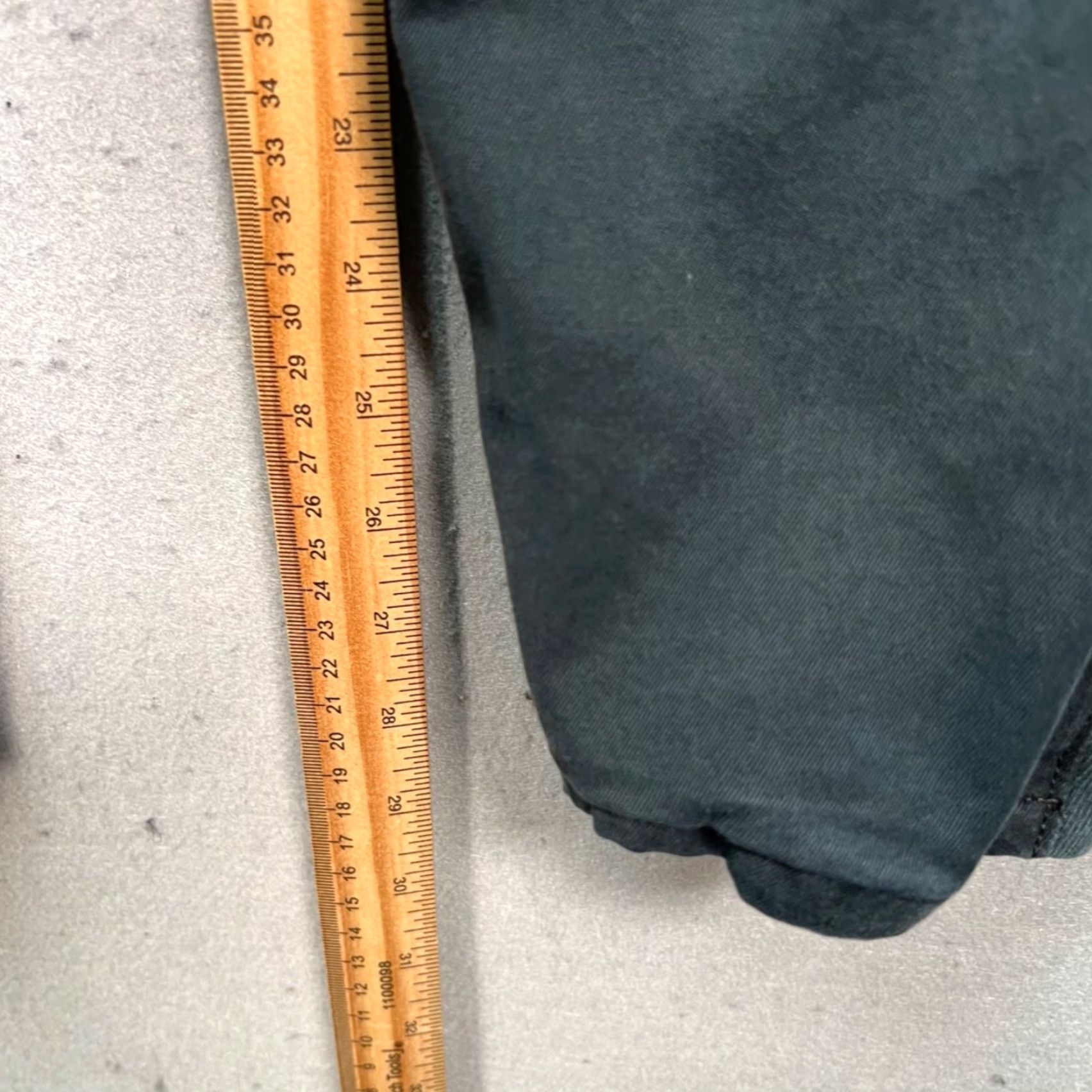 Rag & Bone rag & bone Mens Size 33 Black Tapered Pants Cotton Elastane Adjustable Waist Chino Front Flat Rise Mid 10-12in Inseam 30in Casual Slim Fits Mens Size US 33 - 7 Thumbnail