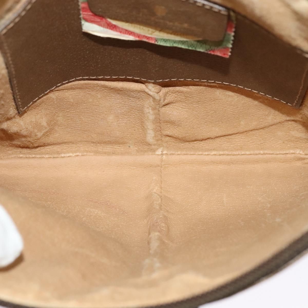 Gucci GUCCI GG Supreme Web Sherry Line Shoulder Bag Pvc Beige 98 Size ONE SIZE - 16 Thumbnail