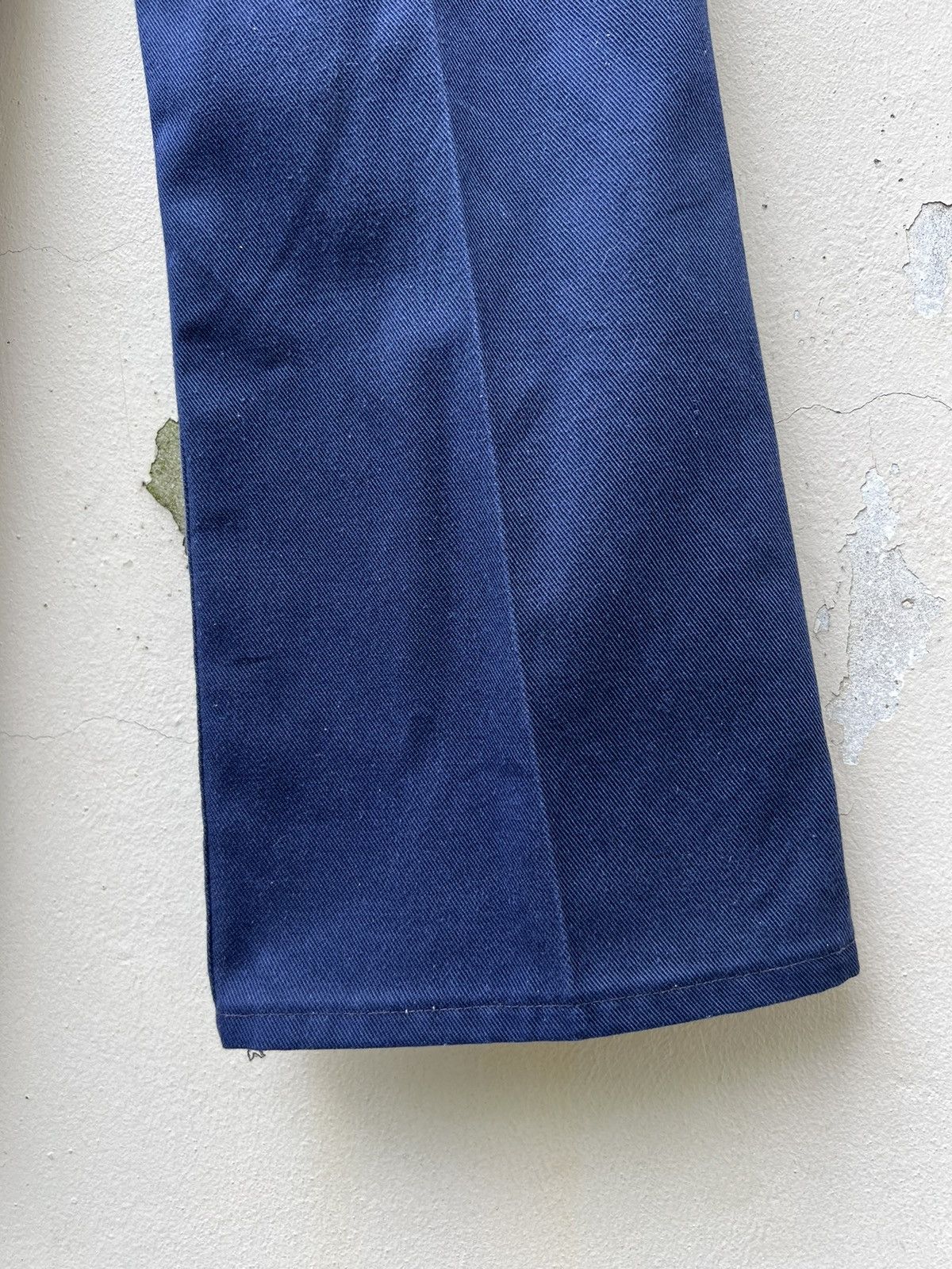 Vintage Vintage 60s Wrangler Navy Blue Flare Pant Size US 31 - 22 Thumbnail