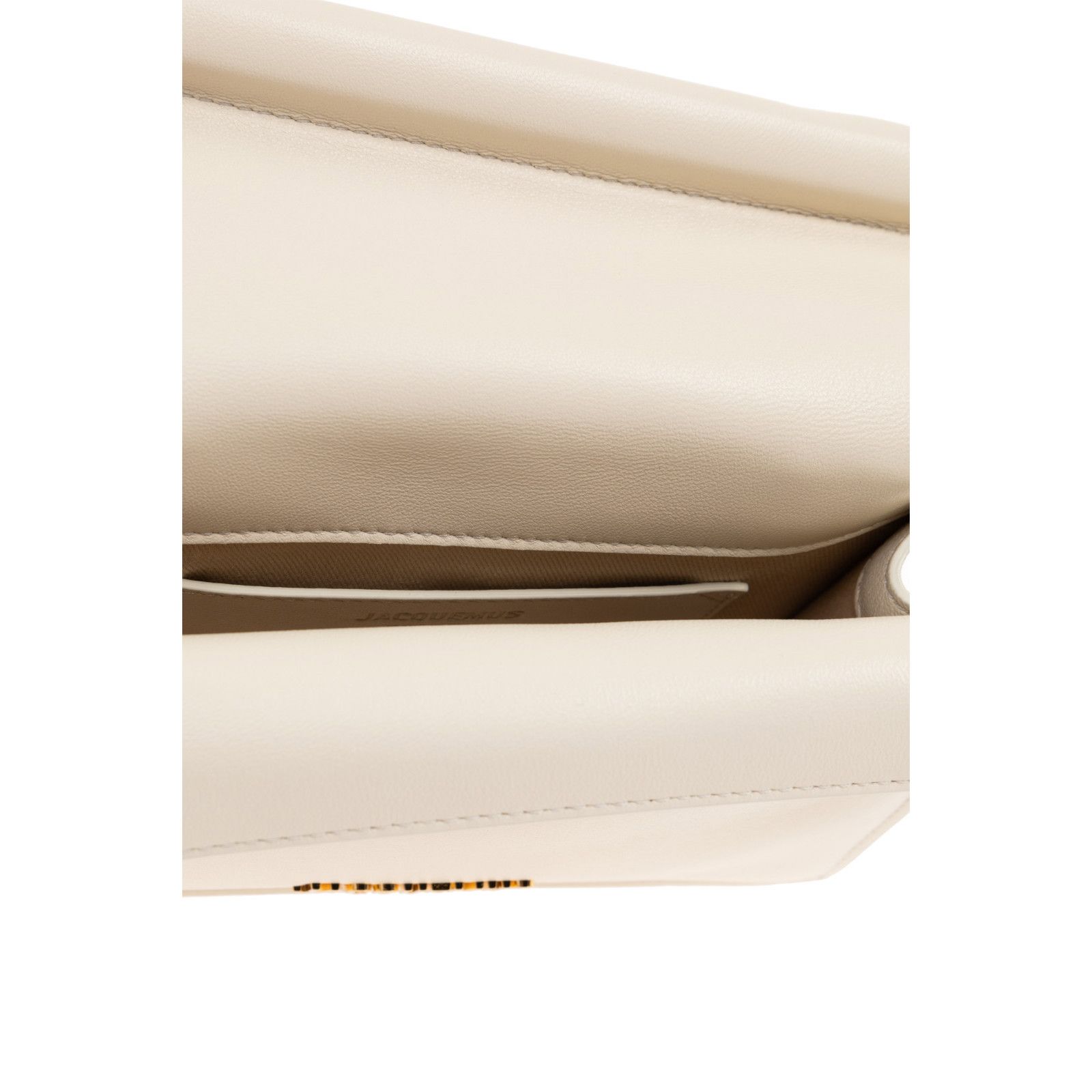 Jacquemus JACQUEMUS Rond Carre Small Cream Leather Clutch Bag New & Au Size ONE SIZE - 4 Thumbnail
