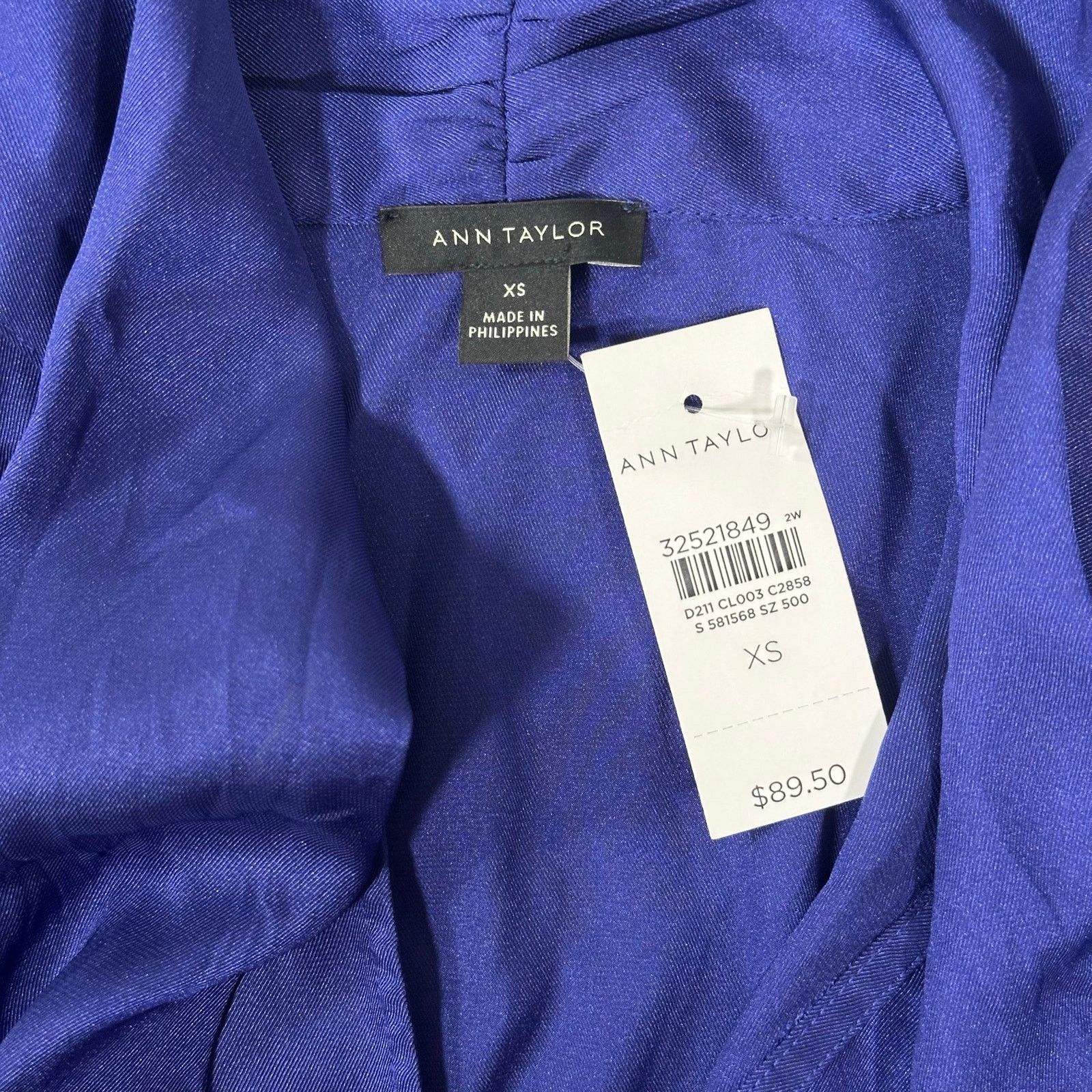 Ann Taylor Ann Taylor Women's Bow Neck Satin Blouse Top Size XS Size XS / US 0-2 / IT 36-38 - 6 Thumbnail