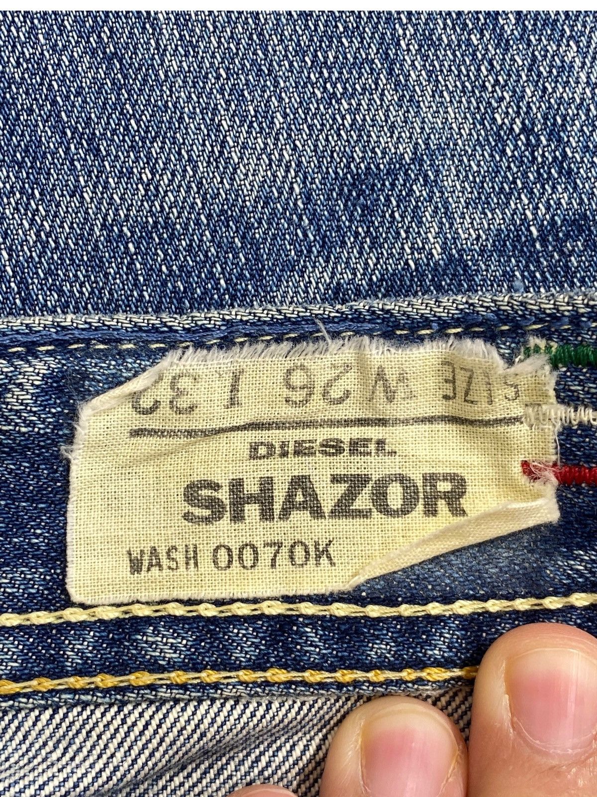Diesel Vintage Diesel Blue Wash Distress Patch Style Flare Jeans Size US 28 / EU 44 - 13 Thumbnail