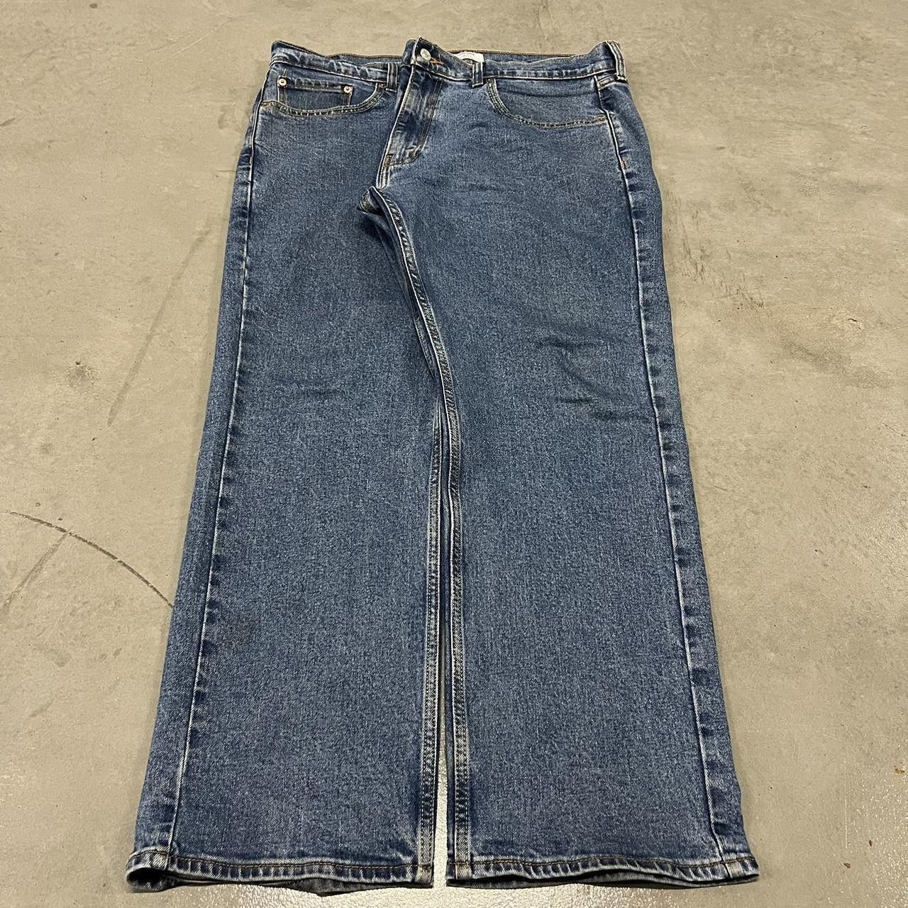 Vintage Vintage Y2K/2000s Baggy Grunge Dark wash Essential Denim Jeans! Size US 36 / EU 52 - 3 Thumbnail