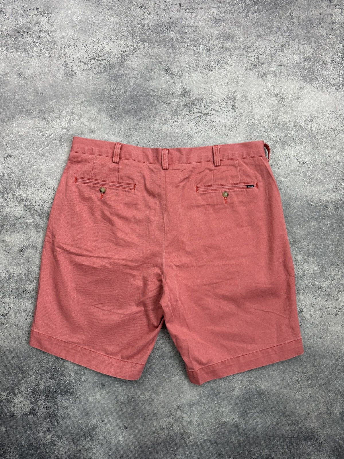 Polo Ralph Lauren Vintage Polo Ralph Lauren Chino Pink Shorts Y2K Classic 36 Size US 36 / EU 52 - 3 Thumbnail