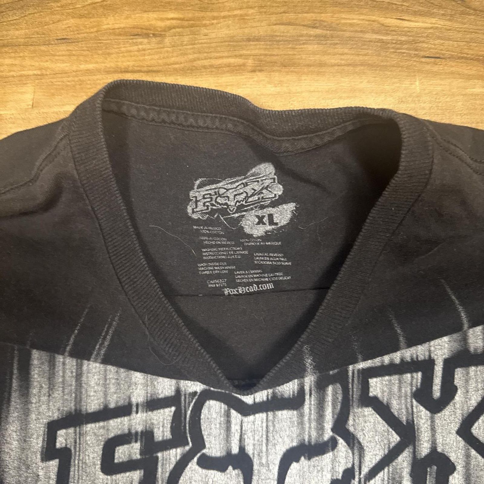 Fox Racing Y2k black and white fox Racing T-shirt Size US XL / EU 56 / 4 - 4 Thumbnail