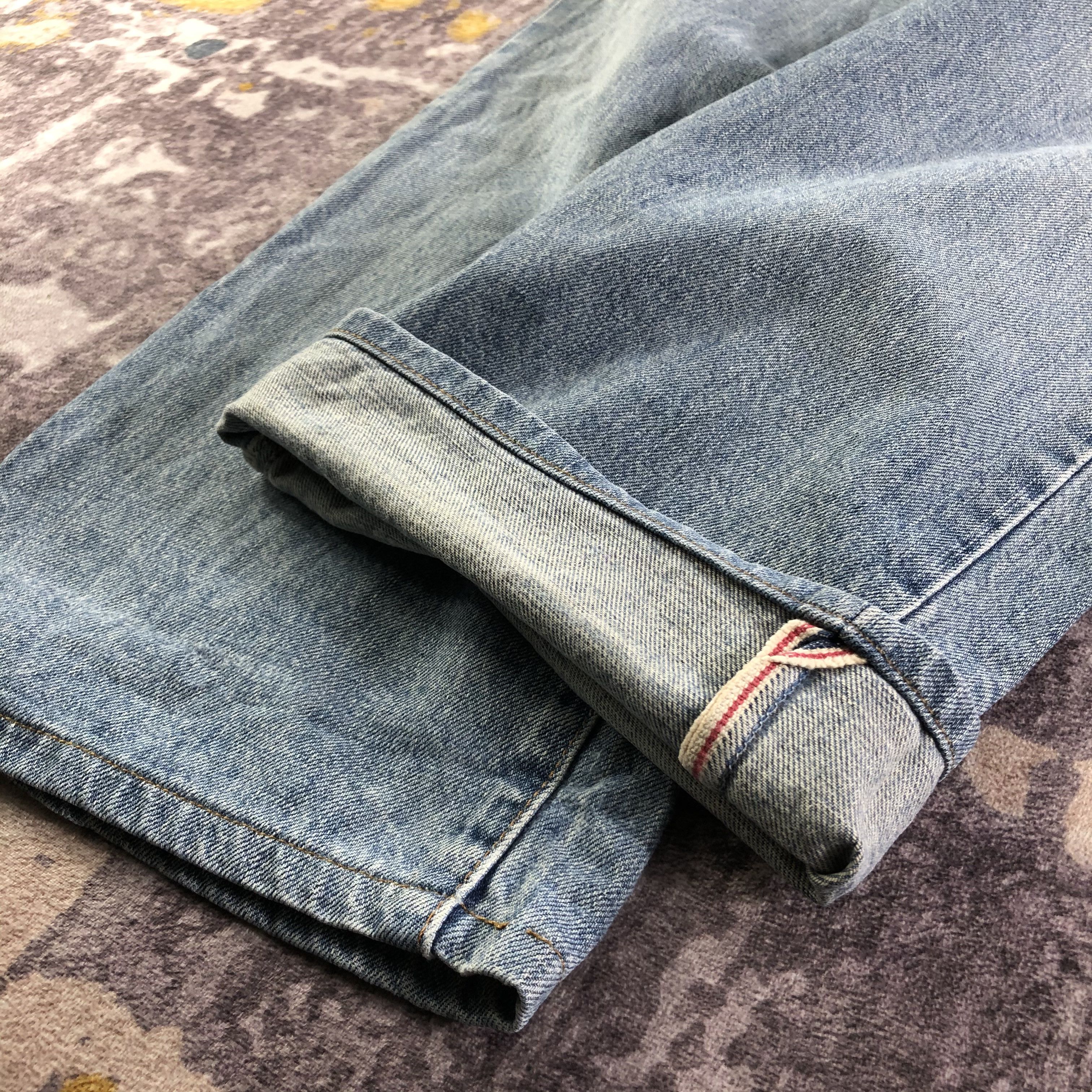 Vintage Vintage 90s Wrangler Blue Bell Redline Jeans-JM3572 Size US 35 - 7 Thumbnail