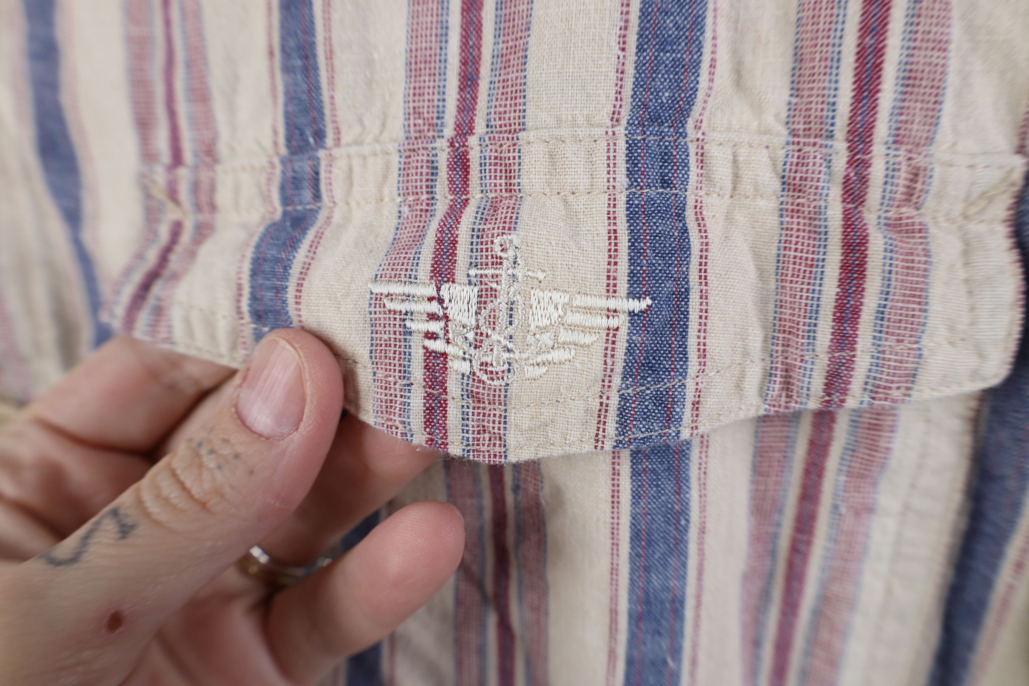 Vintage Vintage 90s Streetwear Double Pocket Board Button Shirt Size US M / EU 48-50 / 2 - 4 Thumbnail