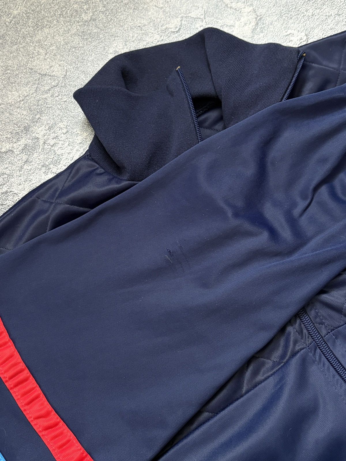 Adidas Vintage 80s Adidas Ventex Trefoil USA Olympic Track Jacket L Size US L / EU 52-54 / 3 - 13 Thumbnail