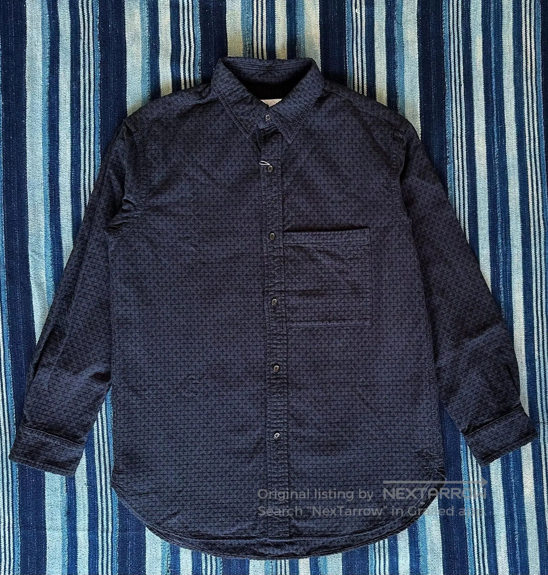 KUON kuon cross sashiko long sleeve shirt. Size US S / EU 44-46 / 1 - 1 Thumbnail