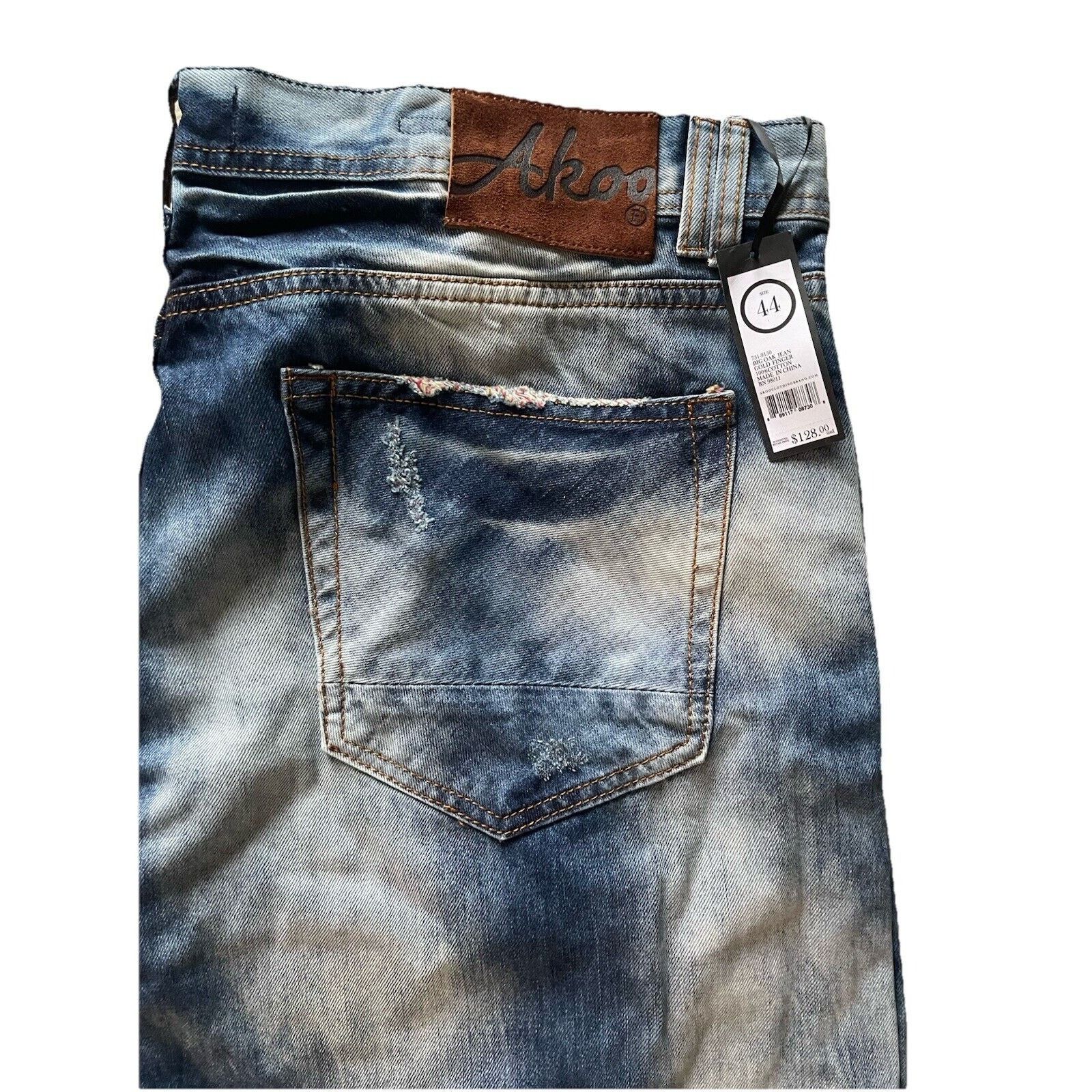 AKOO NWT AKOO Jeans Y2K Mens 44 x 34 Acid Wash Denim Streetwear Size US 44 / EU 60 - 2 Thumbnail