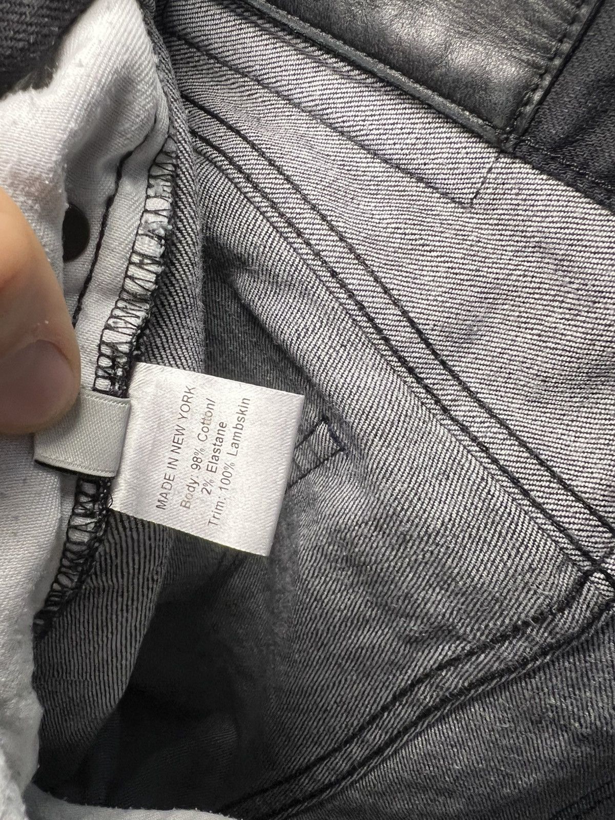 Vintage Vintage Made in New York brand slim black jeans Size US 31 - 15 Thumbnail