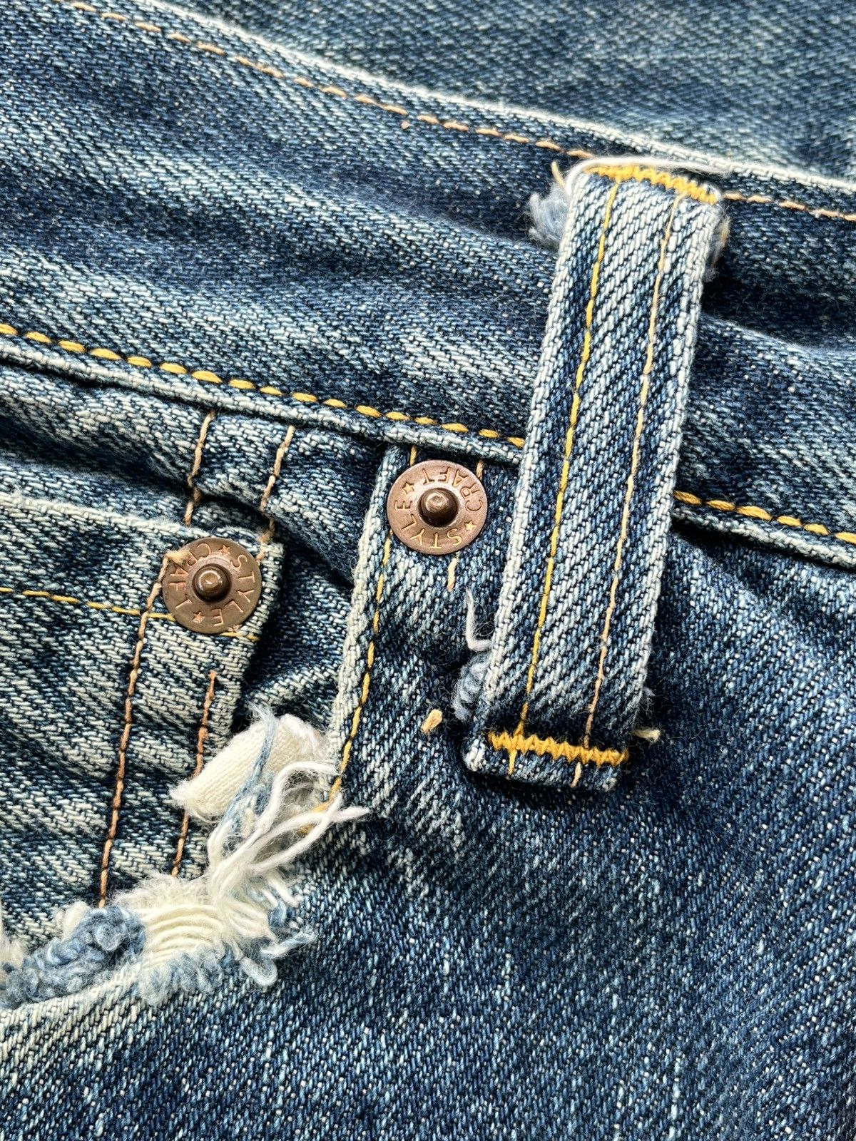 Evisu Vintage Evisu No 2 Embroidded Seagulls Selvedge Denim Size US 29 - 9 Thumbnail