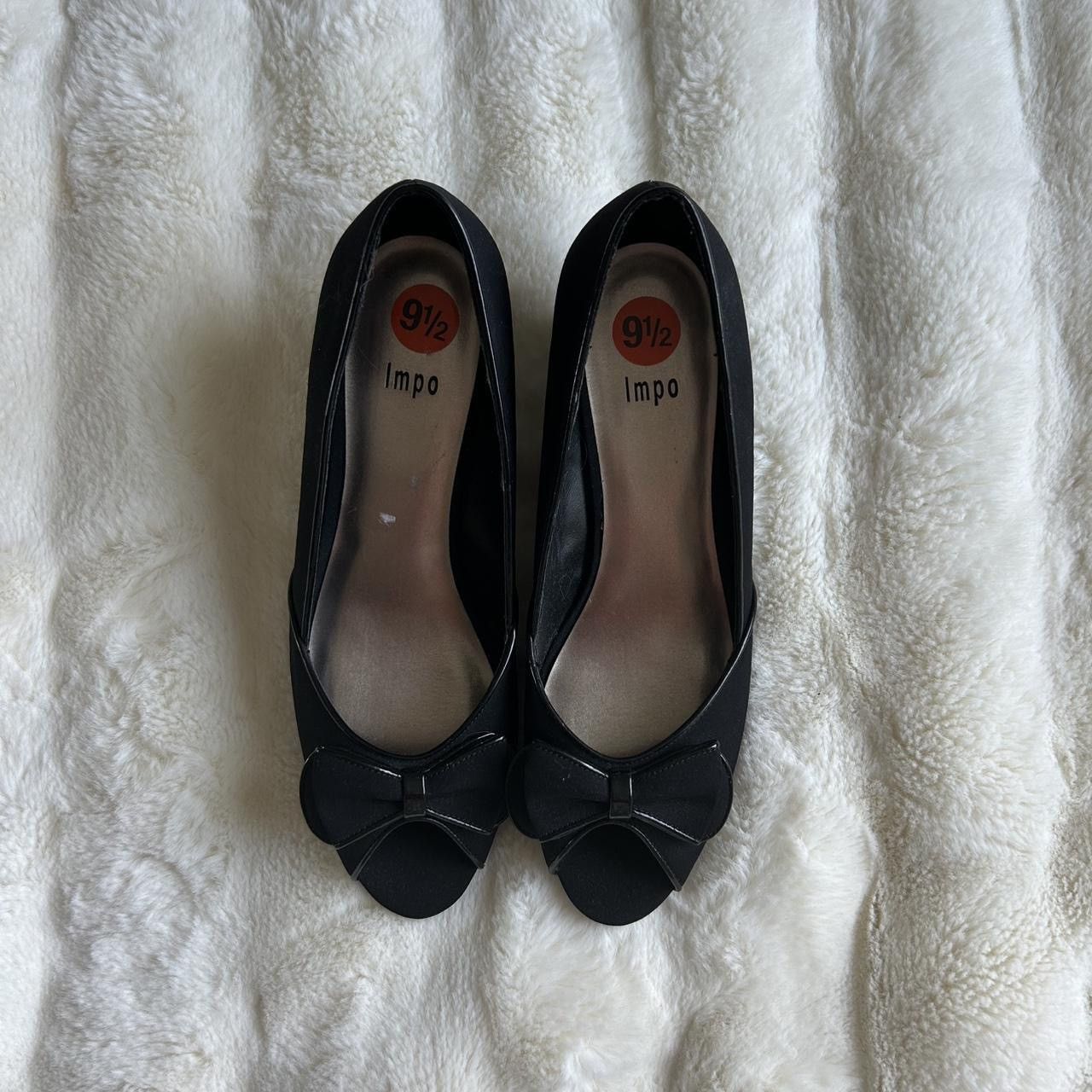 Other impo black peep toe kitten wedge heels ⋆˙⟡ Size US 9.5 / IT 39.5 - 2 Thumbnail