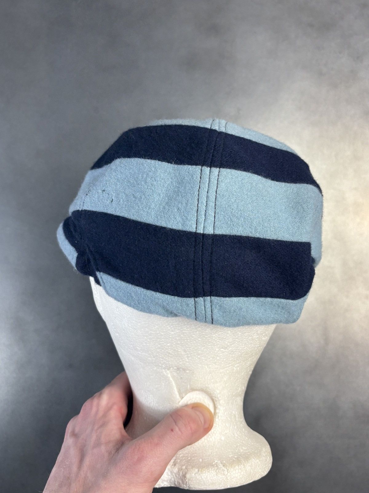 Vintage 1960s Vintage Crickets Cap Michael Chatham Wool Stripe Velcr Size ONE SIZE - 14 Thumbnail