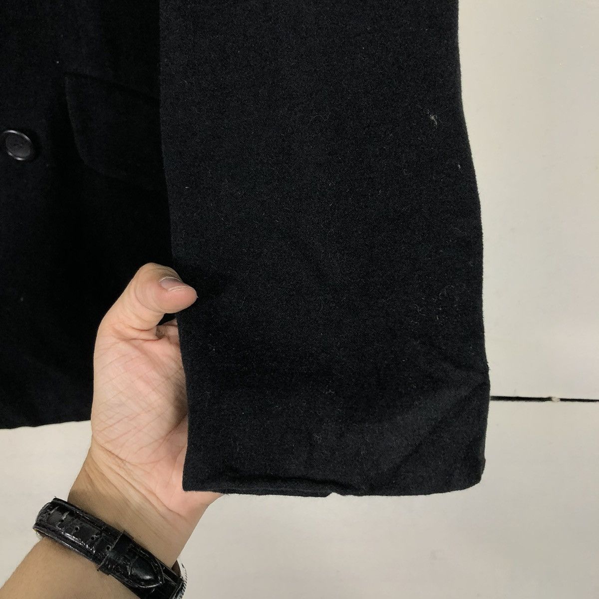 Japanese Brand VINTAGE WOOL CHORE WORKER JACKET DOUBLE BREAST LOUIS FERAUD Size US M / EU 48-50 / 2 - 17 Thumbnail