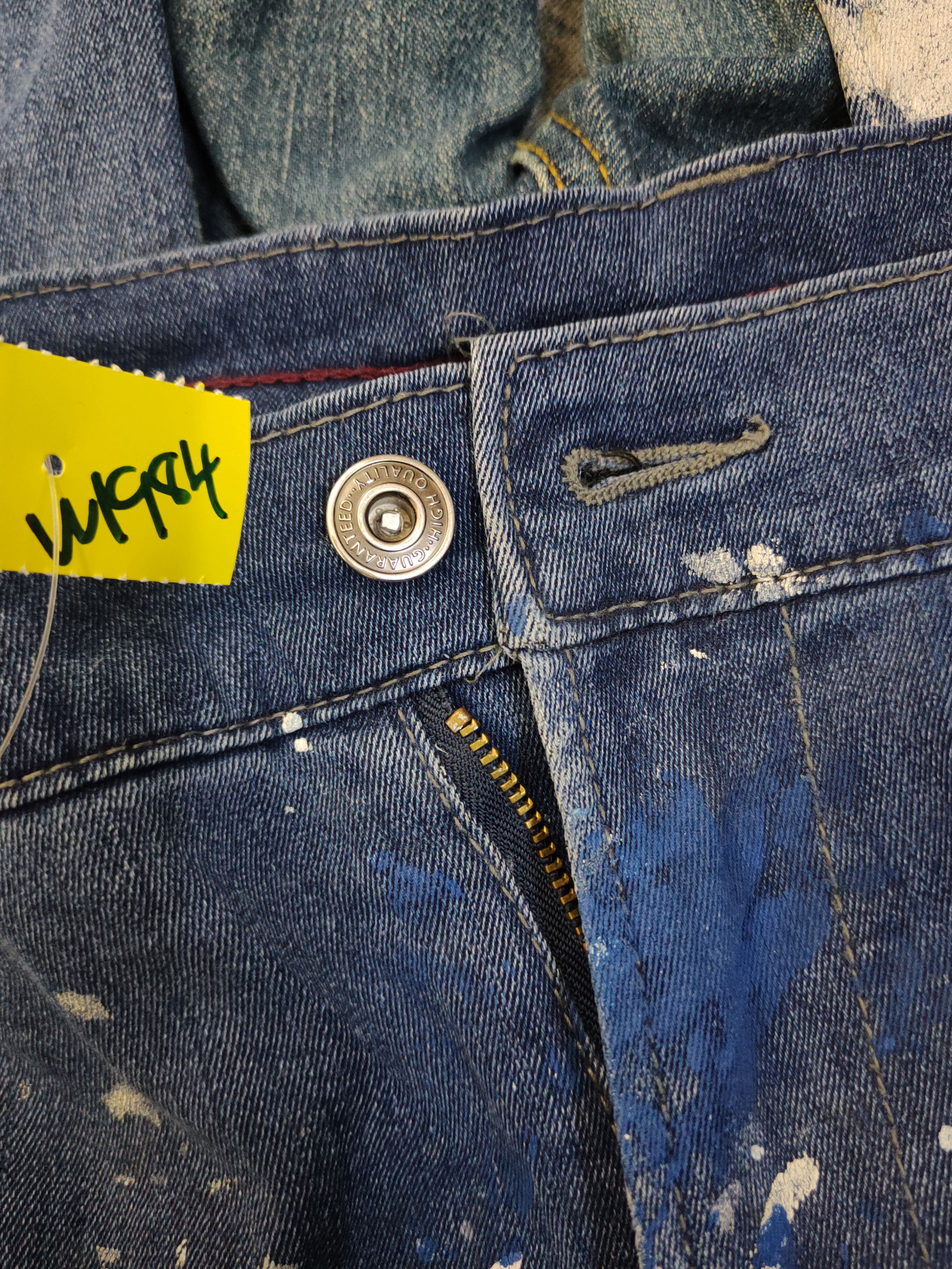 Japanese Brand Japan painter Blue Distressed Ripped denim Jeans #W1984 Size US 36 / EU 52 - 14 Thumbnail