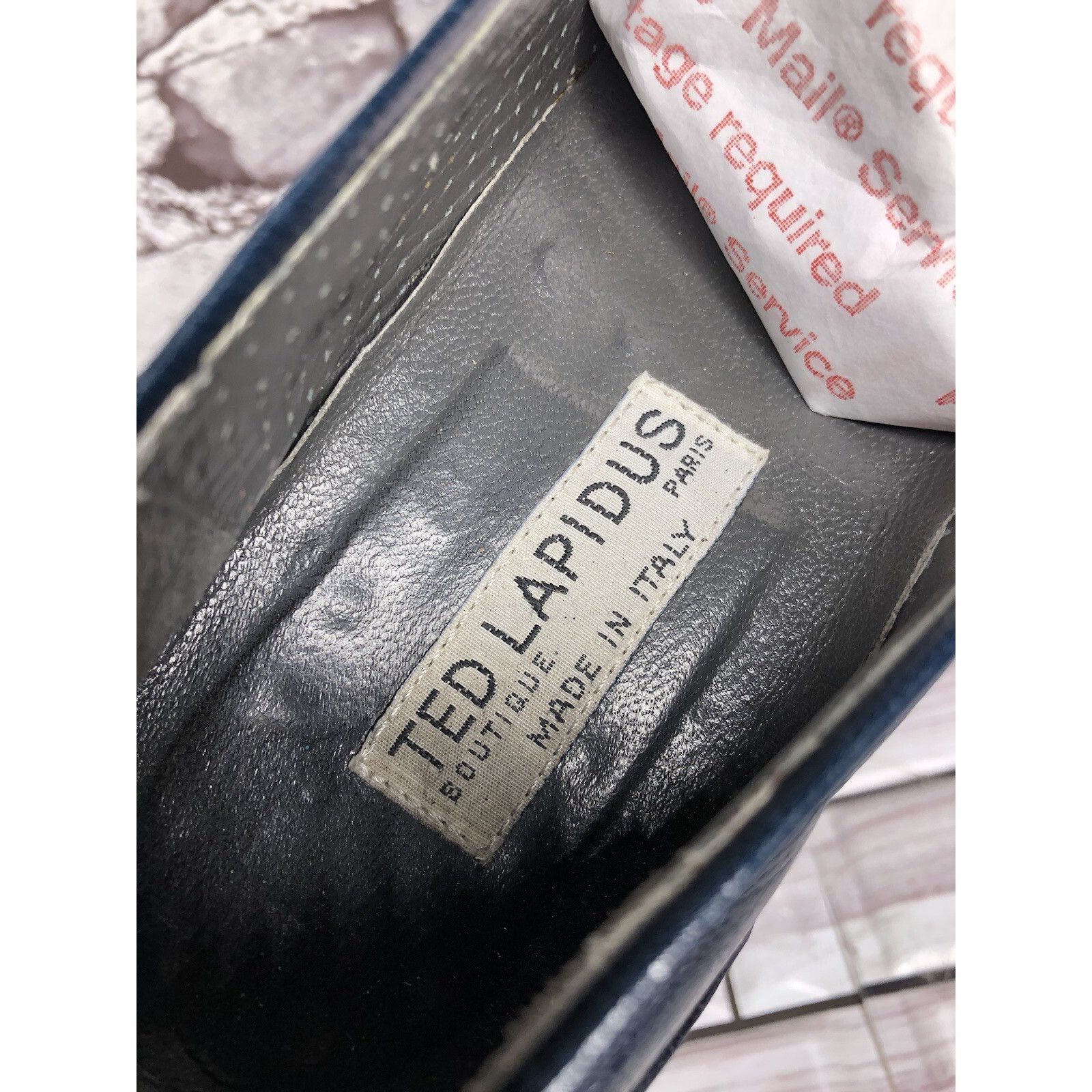 TED LAPIDUS TED LAPIDUS Boutique Paris Blue Leather Dress Penny Loafers Size US 7.5 / EU 40-41 - 8 Thumbnail