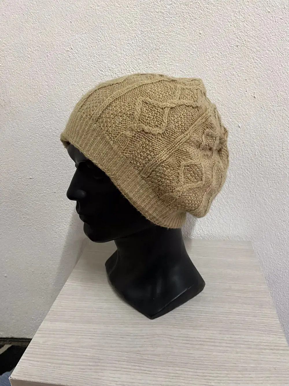 Vintage Japanese Brand Knit Beanie Hat Size ONE SIZE - 2 Thumbnail