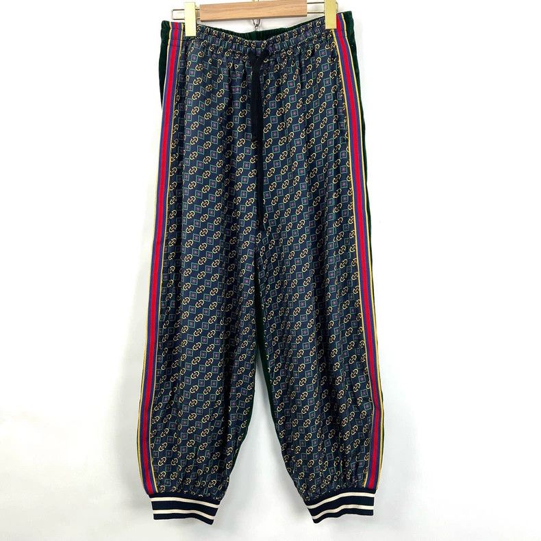 Gucci Gucci Velvet Side Logo Sport Pants- DMC Size US 26 / EU 42 - 1 Thumbnail