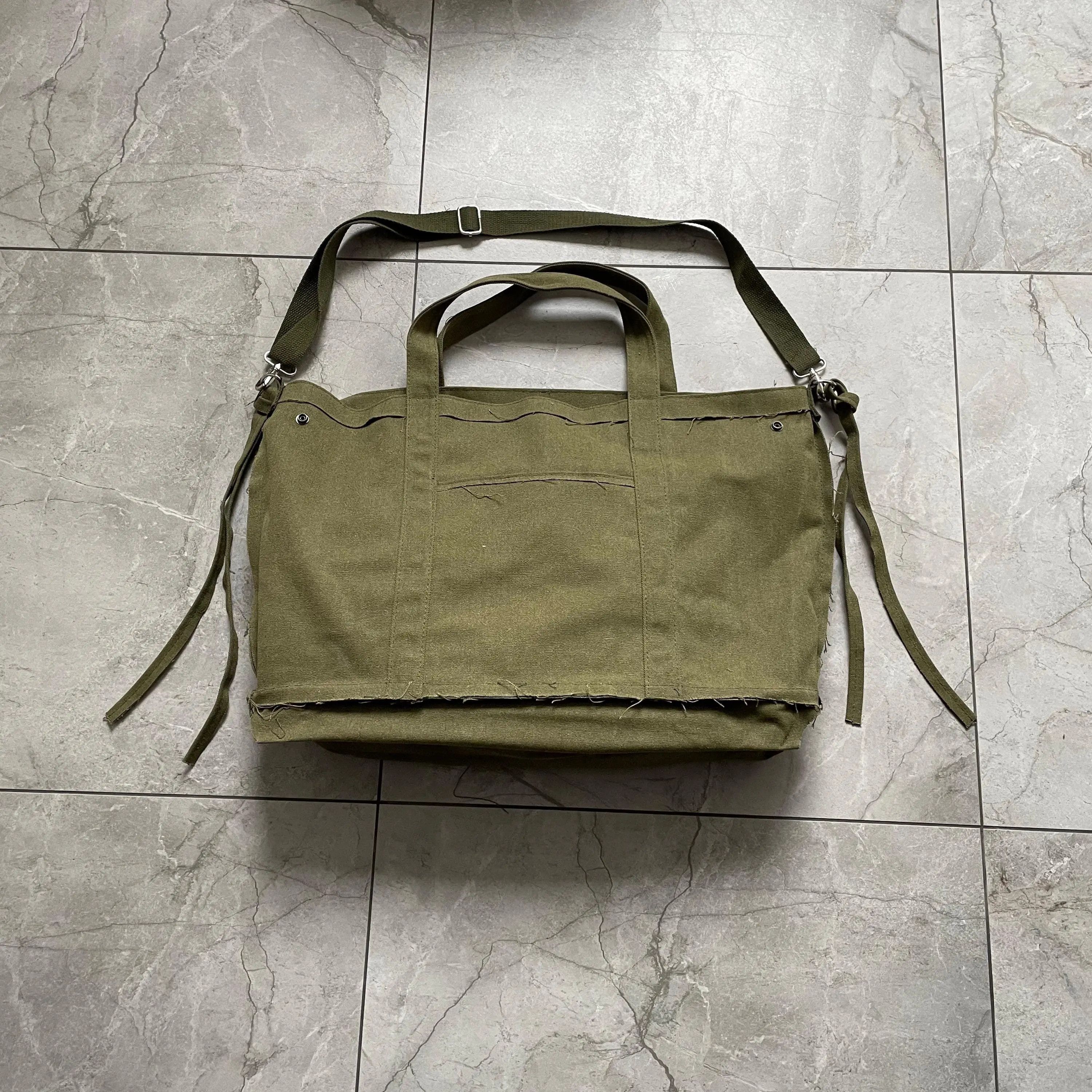 Other Large Canvas Messenger Bag y2k japanese style alt faded Size ONE SIZE - 5 Thumbnail