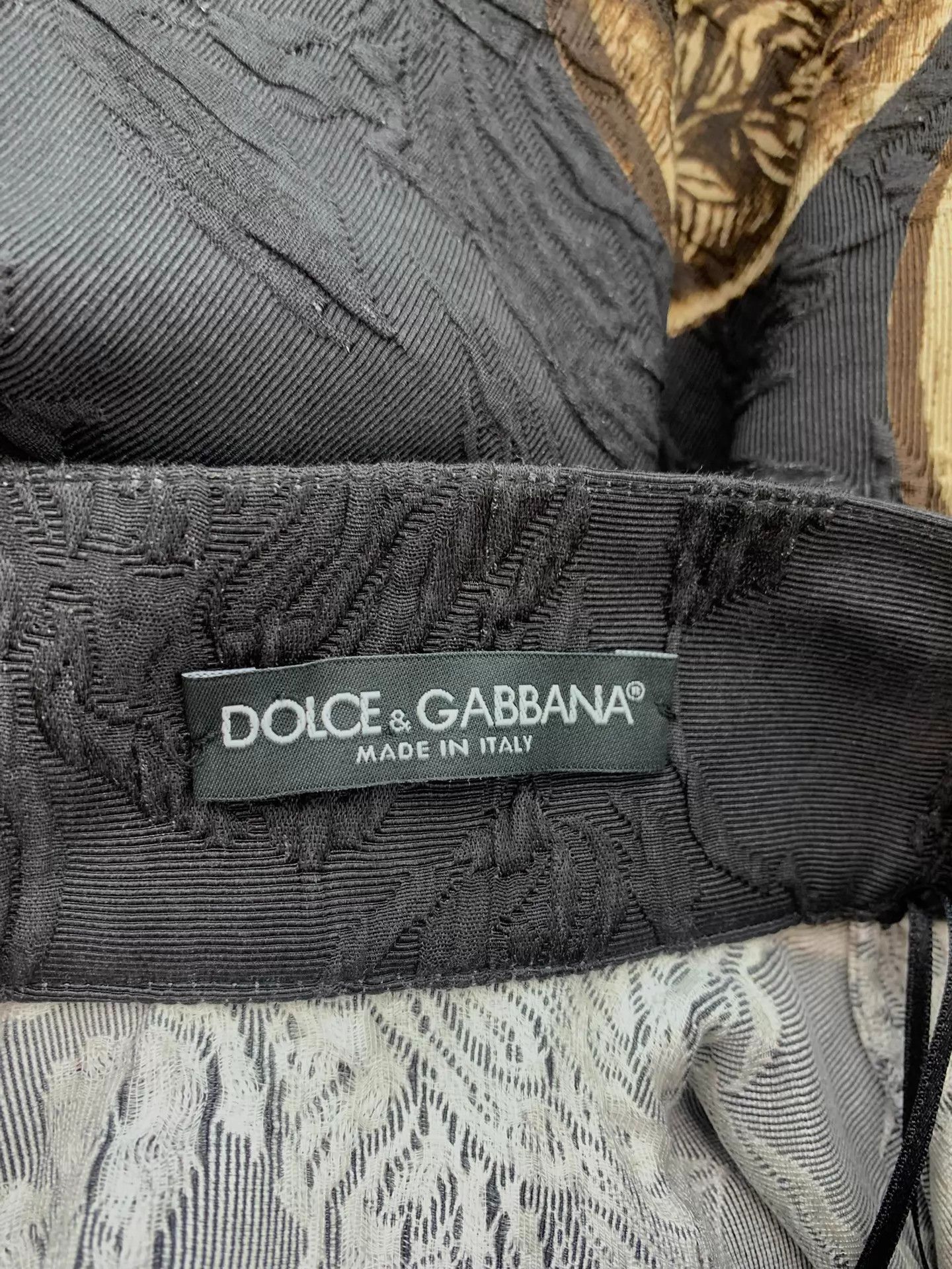 Dolce & Gabbana Dolce&Gabbana Women's Black Printed Skirt 42 New Size 28" / US 6 / IT 42 - 4 Thumbnail