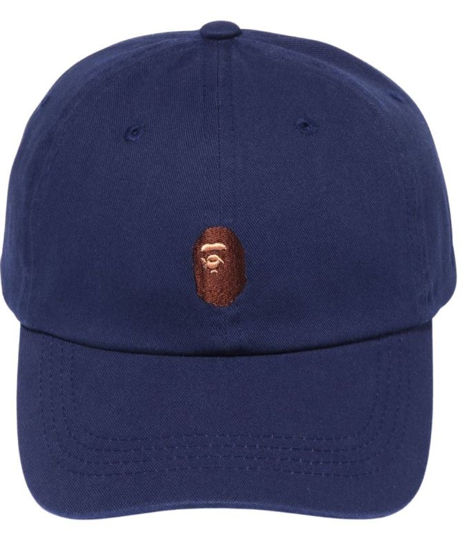 Japanese Brand BAPE Ape Head One Point Panel Cap 'Navy' Size ONE SIZE - 1 Thumbnail