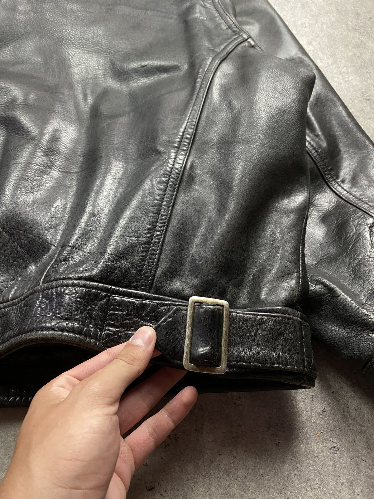 Japanese Brand Leather jacket AM-1 military streetwear vintage USA army y2k Size US XXL / EU 58 / 5 - 15 Thumbnail