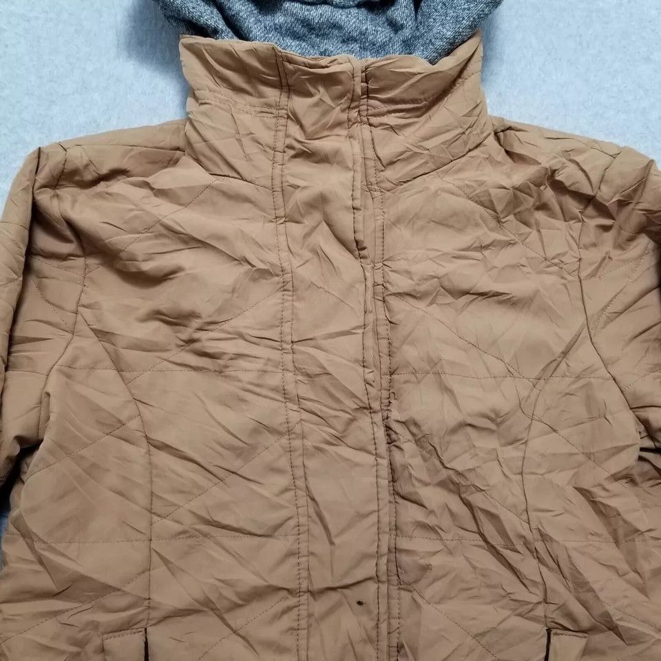 Other Active USA Jacket Womens Medium Brown Full Zip Hooded Size M / US 6-8 / IT 42-44 - 2 Thumbnail