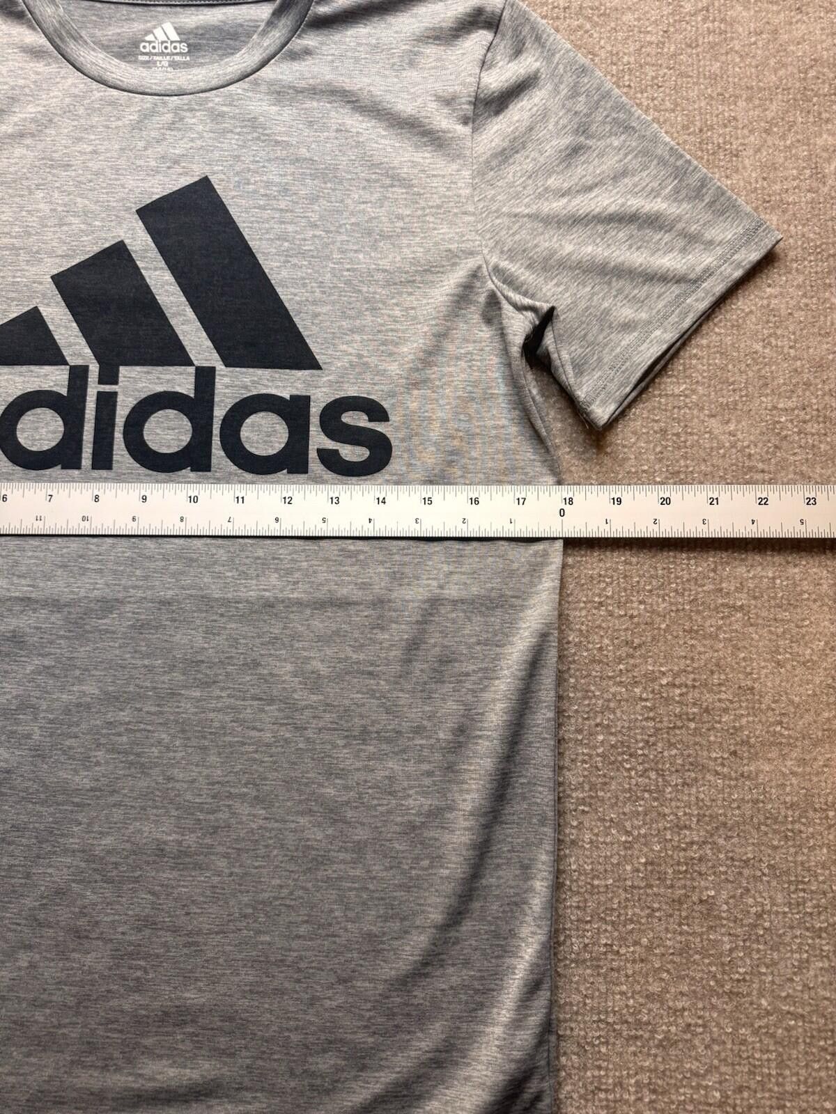 Adidas Adidas Boys Shirt Short Sleeve Dri-Fit Size 14/16 Gray 767 Size US L / EU 52-54 / 3 - 5 Thumbnail