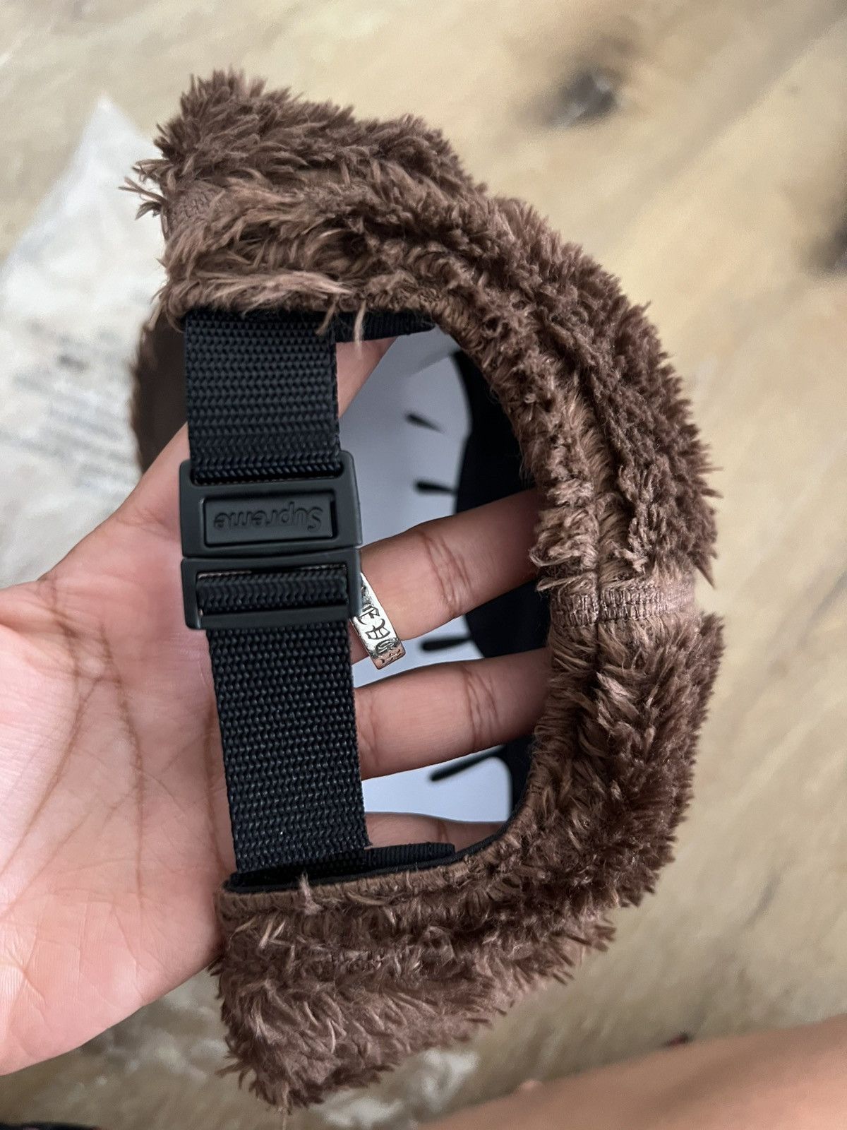 Supreme Fuzzy Camp Cap Brown