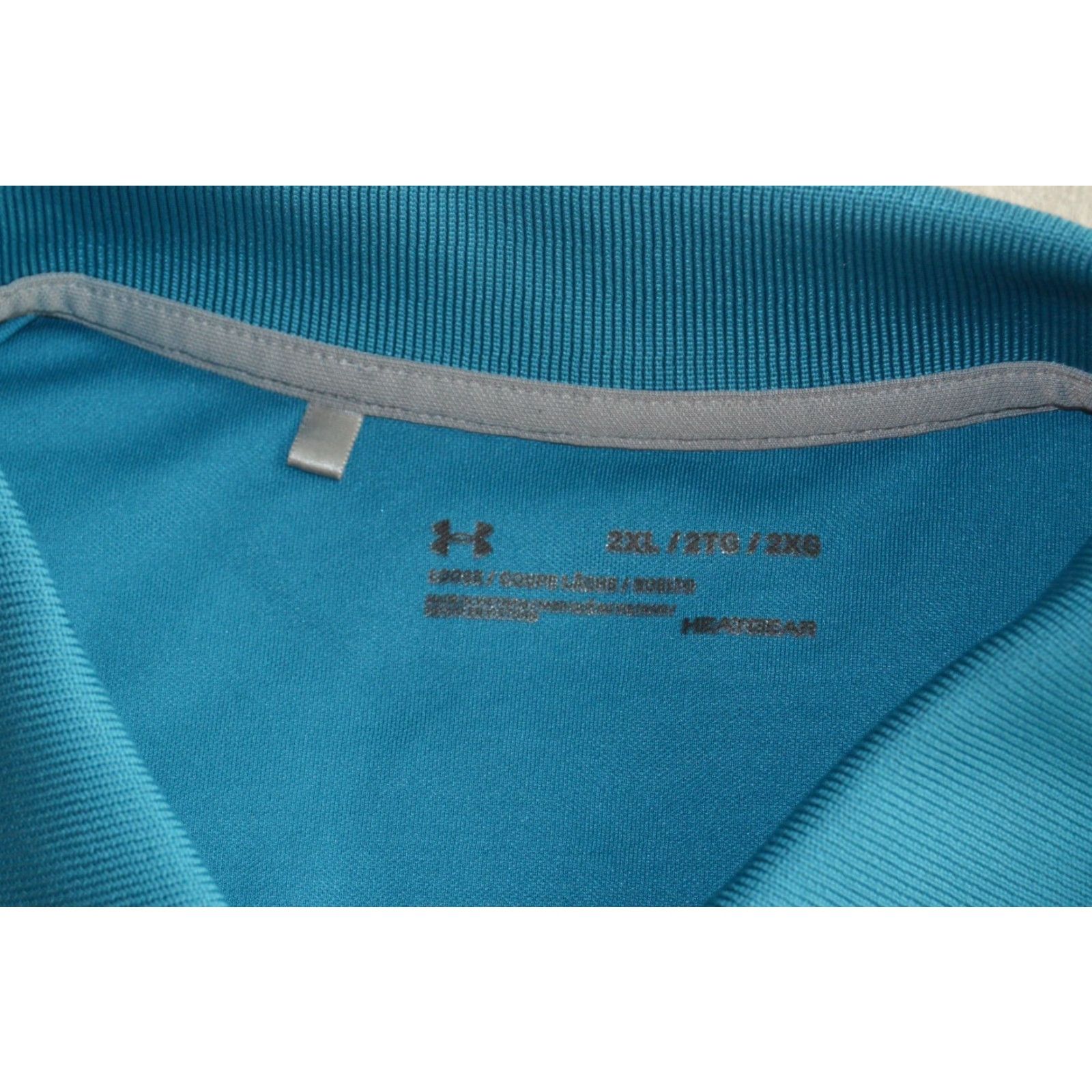 Under Armour Under Armour Performance Polo Shirt Mens 2XL Blue Short Sleeve Golf Activewear Size US XXL / EU 58 / 5 - 3 Thumbnail