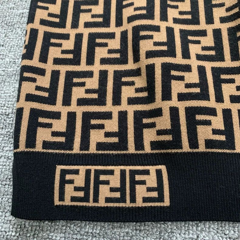 Fendi Fendi Brown double F old flower full print knitted short s Size US XS / EU 42 / 0 - 3 Thumbnail