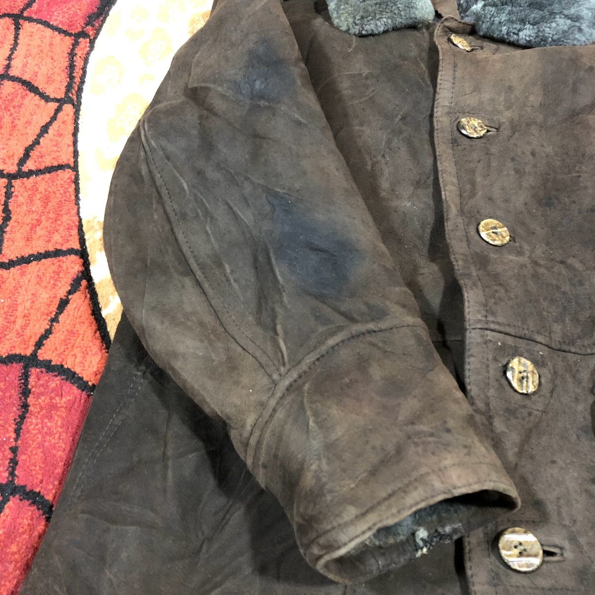 Vintage Vintage Yves Saint Laurent Pour Homme Leather Jacket Size US L / EU 52-54 / 3 - 15 Thumbnail
