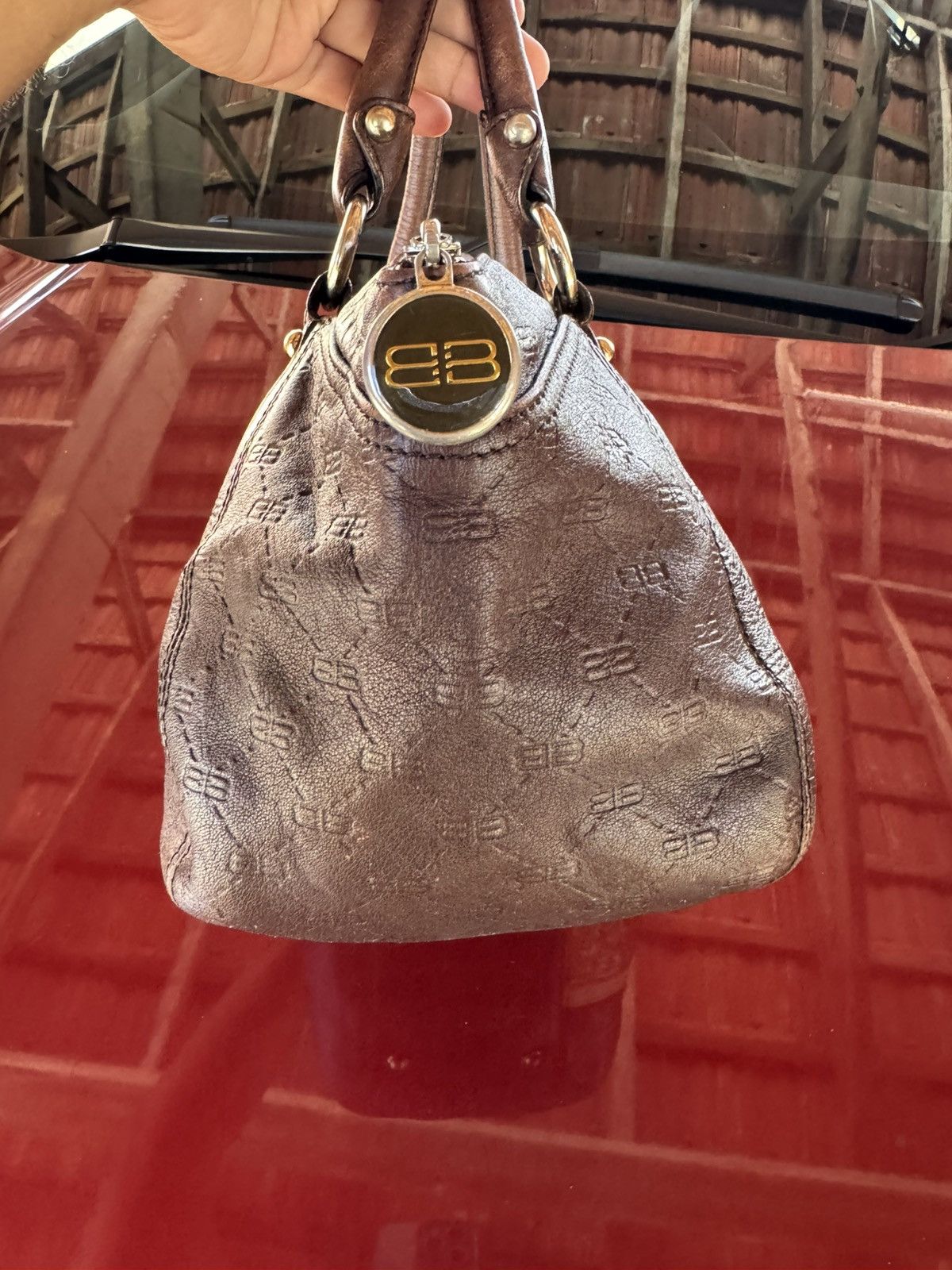 Balenciaga Balenciaga BB Monogram Logo Leather Bag Size ONE SIZE - 4 Thumbnail