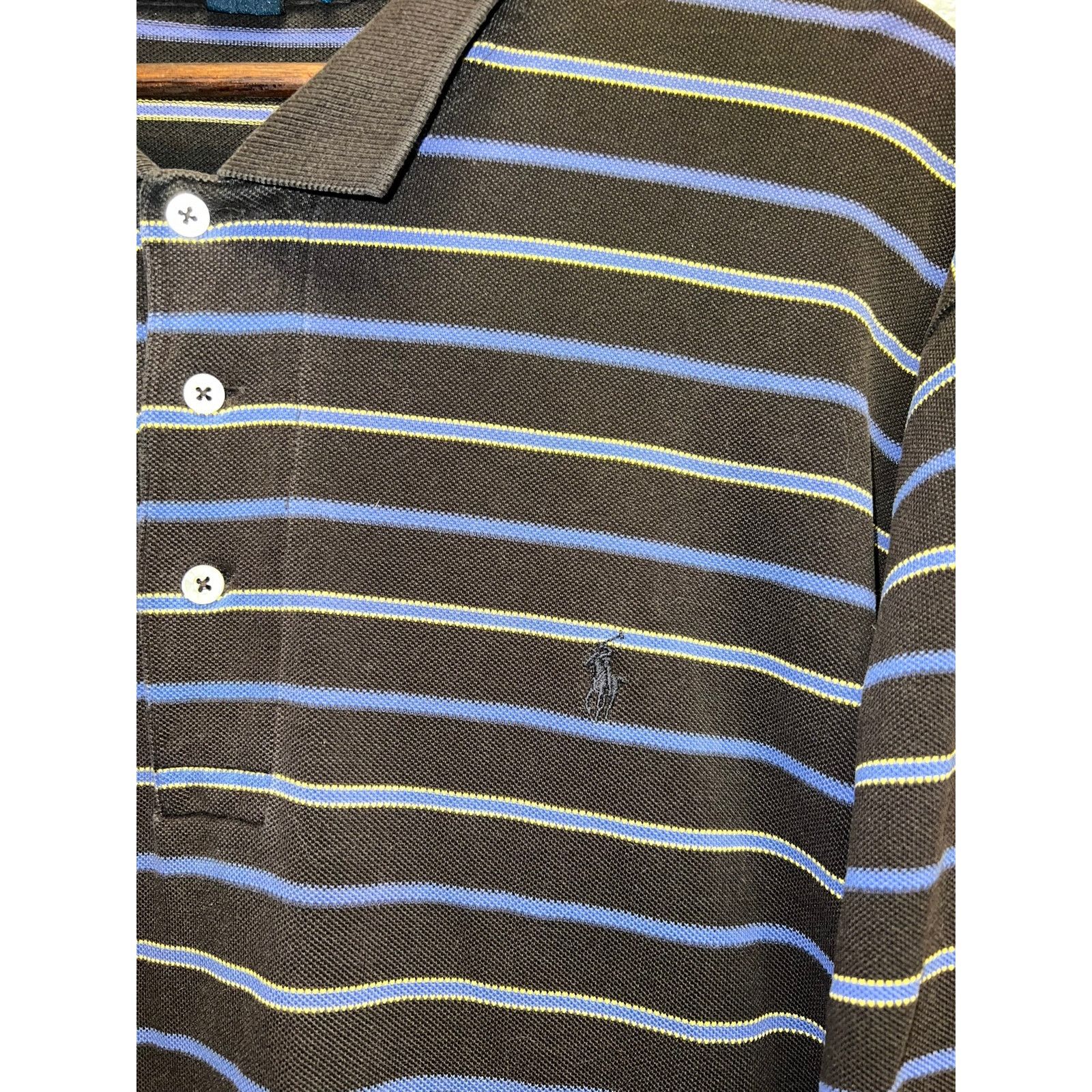Vintage Ralph Lauren Golf Polo Shirt Black Purple Saddlerock XL Size US XL / EU 56 / 4 - 3 Thumbnail