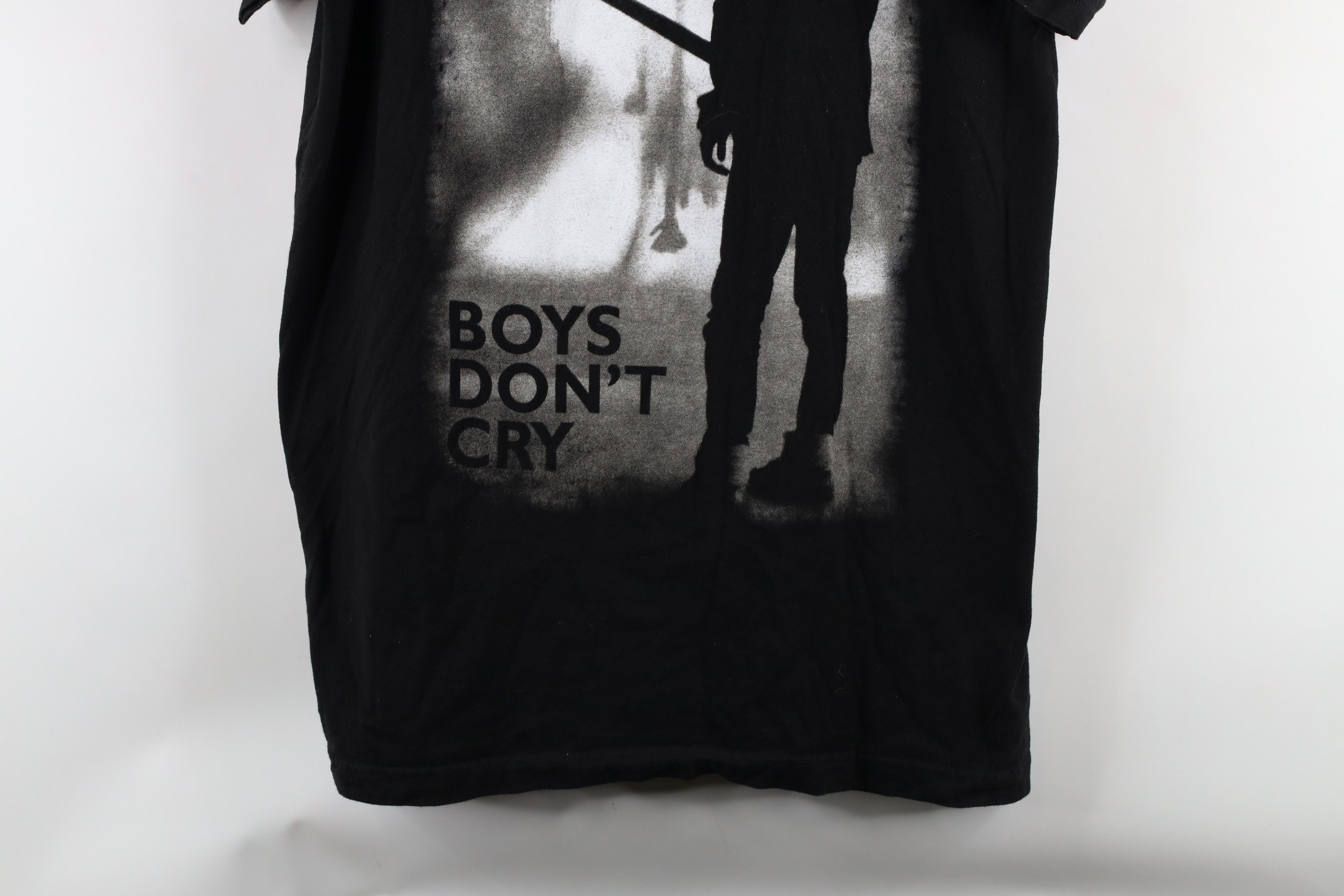 Vintage Retro Out Boys Don't Cry The Cure Band T-Shirt Black Size US L / EU 52-54 / 3 - 3 Thumbnail
