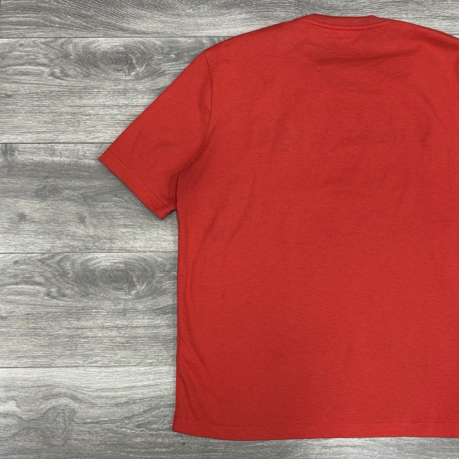 Lanvin Lanvin Embroidered Logo T-Shirt ' Red ' | GOOD CONDITION! Size US XL / EU 56 / 4 - 6 Thumbnail