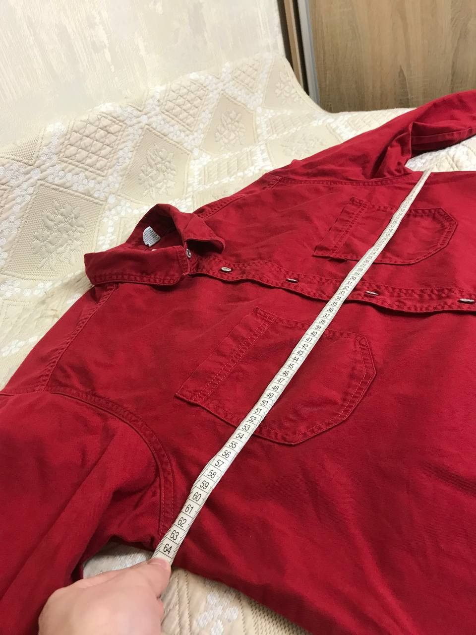 Levi's 🔥 00s Levis Red Button Up Shirt Loose Fit Cotton USA Vintage Size US M / EU 48-50 / 2 - 12 Thumbnail