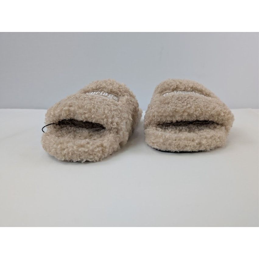 Balenciaga o1rshd1 Fake Furry Slide Slipper in Beige / White / Red Size US 11 / EU 44 - 7 Thumbnail