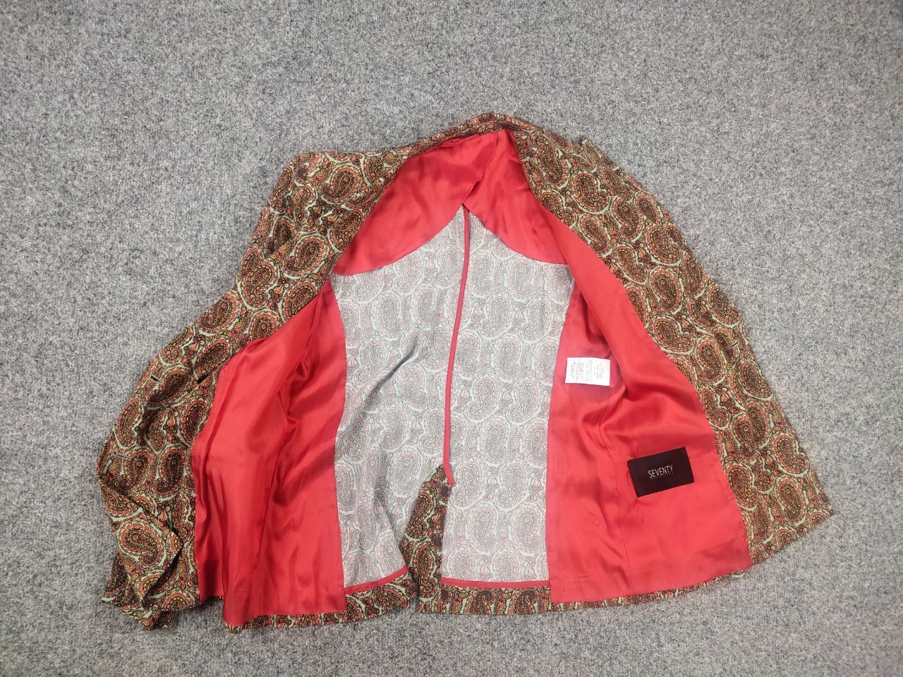 Vintage Seventy sergio tegon Pattern Double-Breasted blazer Jacket Size M / US 6-8 / IT 42-44 - 13 Thumbnail