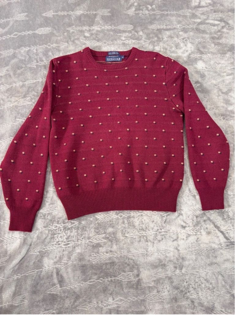 Nordstrom Boy’s Nordstrom Sweater Size L Red Beige Size US L / EU 52-54 / 3 - 1 Thumbnail